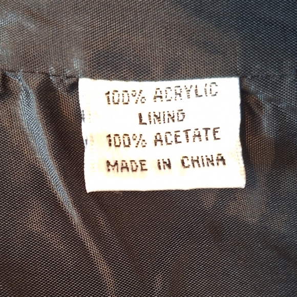 Houndstooth raw edge lined vest jacket sz large - Picture 6 of 7